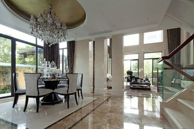 复地东湖国际269.01平米三居室 温馨别墅设计，演绎欧美风情